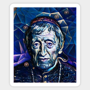 John Henry Newman Dark night Portrait | John Henry Newman Artwork 5 Sticker